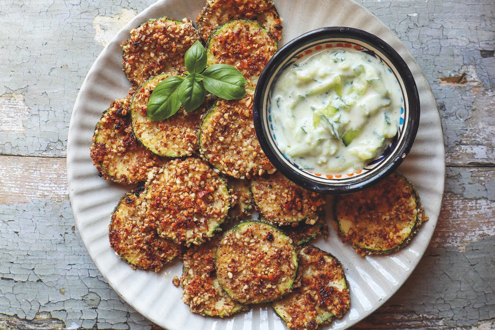 Stegte courgetter