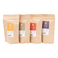 Smagspakke, lys og mellem risteprofil, 4 x 100 gram, hele kaffebønner, økologisk