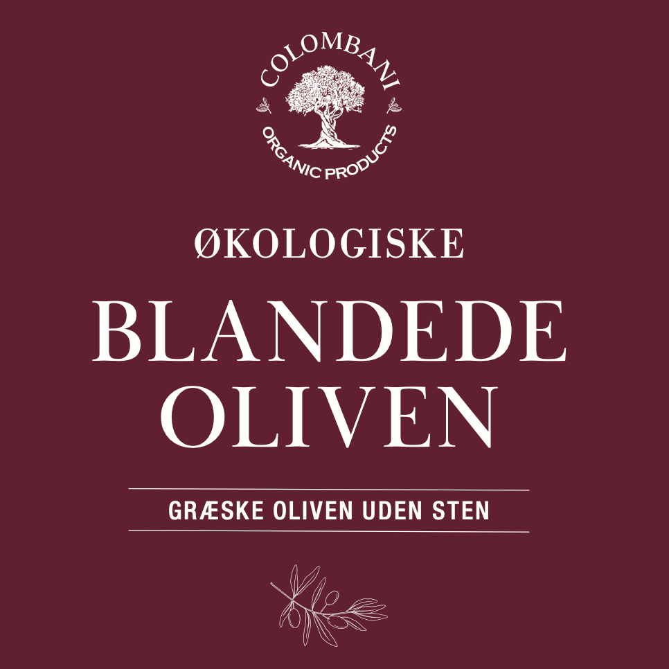 Græske Blandede Oliven, 500 gram, økologiske