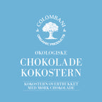 Kokostern med mørk chokolade, 500 gram, økologisk