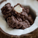 Kokostern med mørk chokolade, 500 gram, økologisk