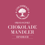 Mandler med chokolade og hindbær, 500 gram, økologisk