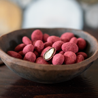 Mandler med chokolade og hindbær, 500 gram, økologisk