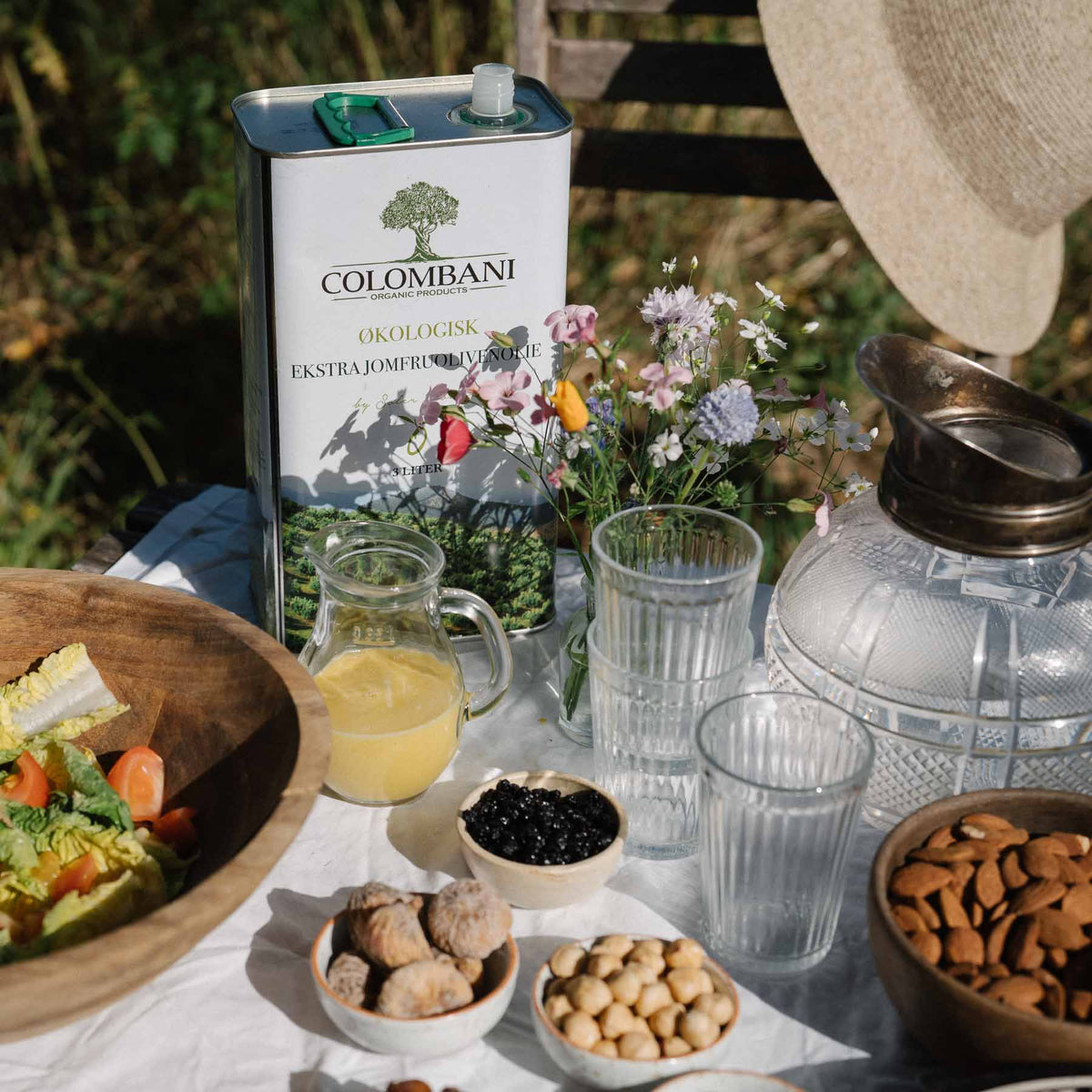 Olivenolie, 500 ml, metaldunk, økologisk, koldpresset ekstra jomfru
