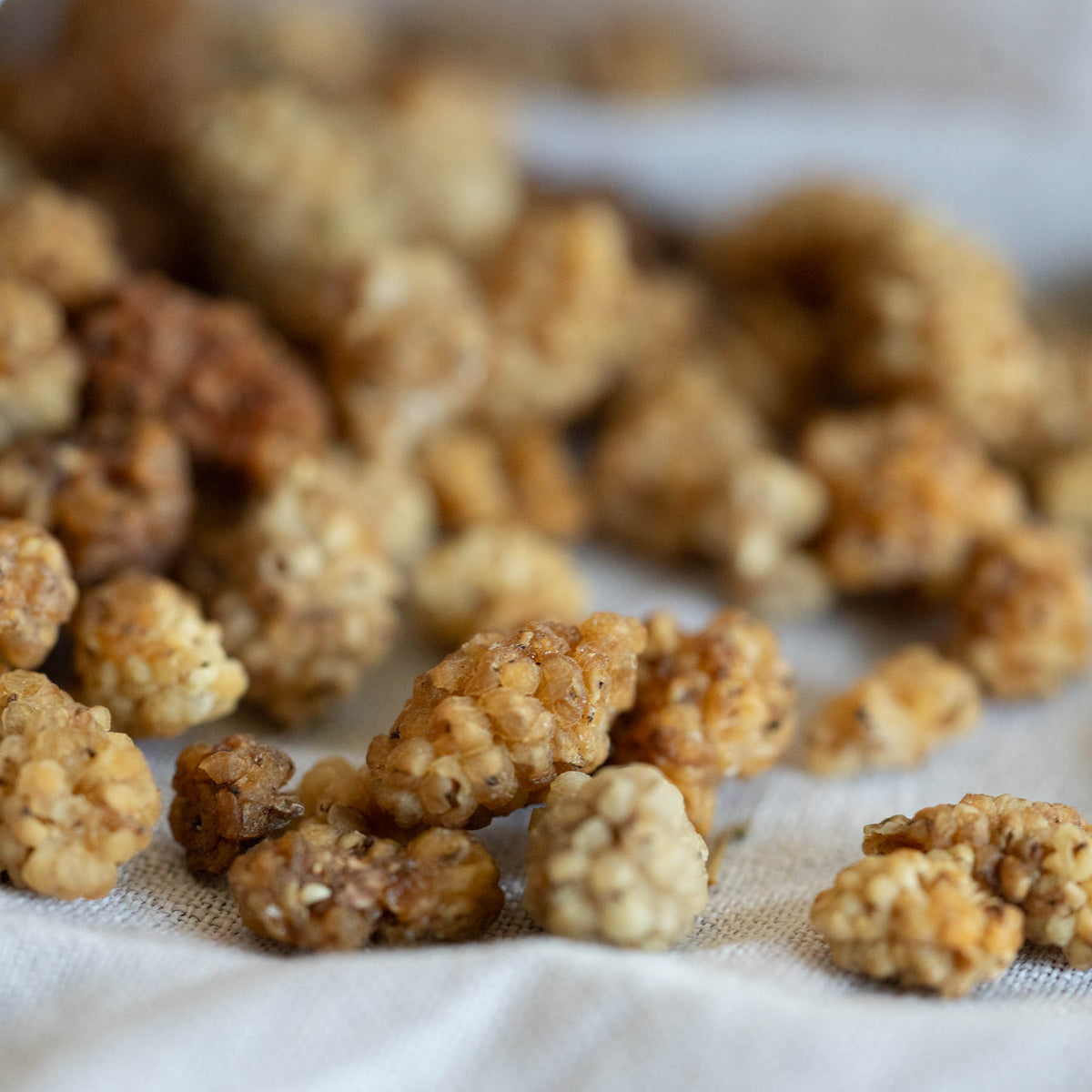 Morbær, hvide, tørret, 1 kg, økologiske