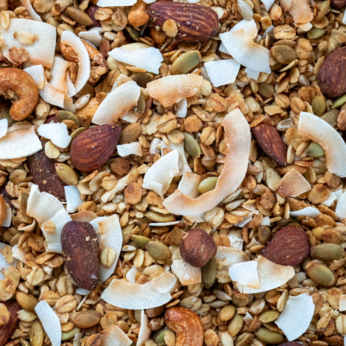 Granola, 1 kg, økologisk (Vanilje)