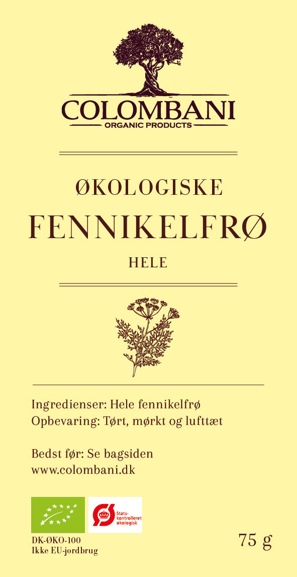 Fennikel, hele, 75 gram, økologisk