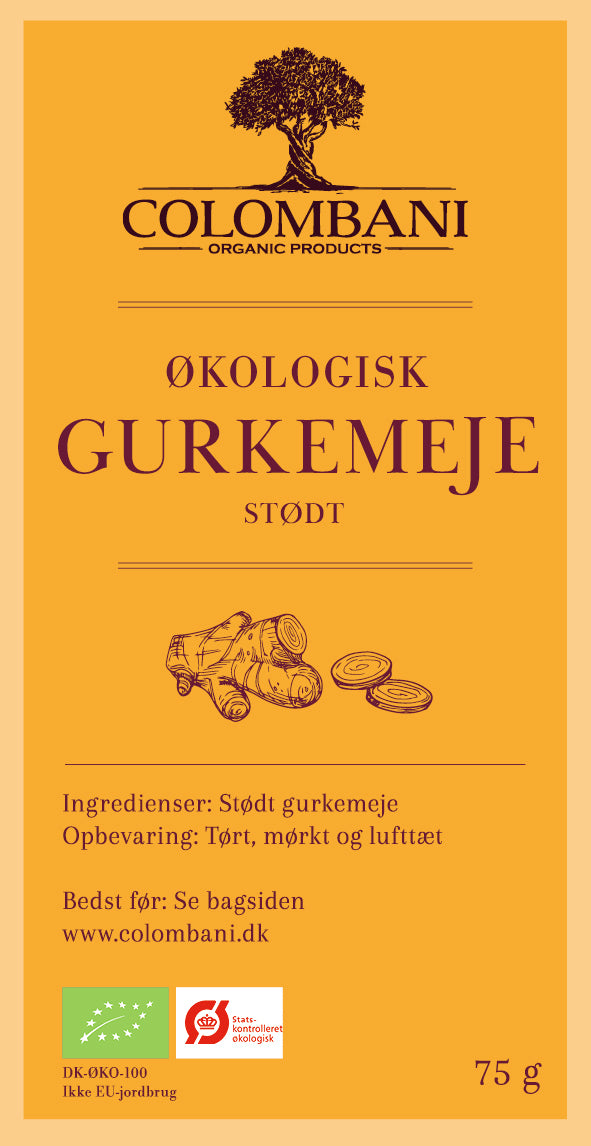 Gurkemeje, 75 gram, økologisk